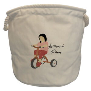 sac à jouets tricycle fille brune